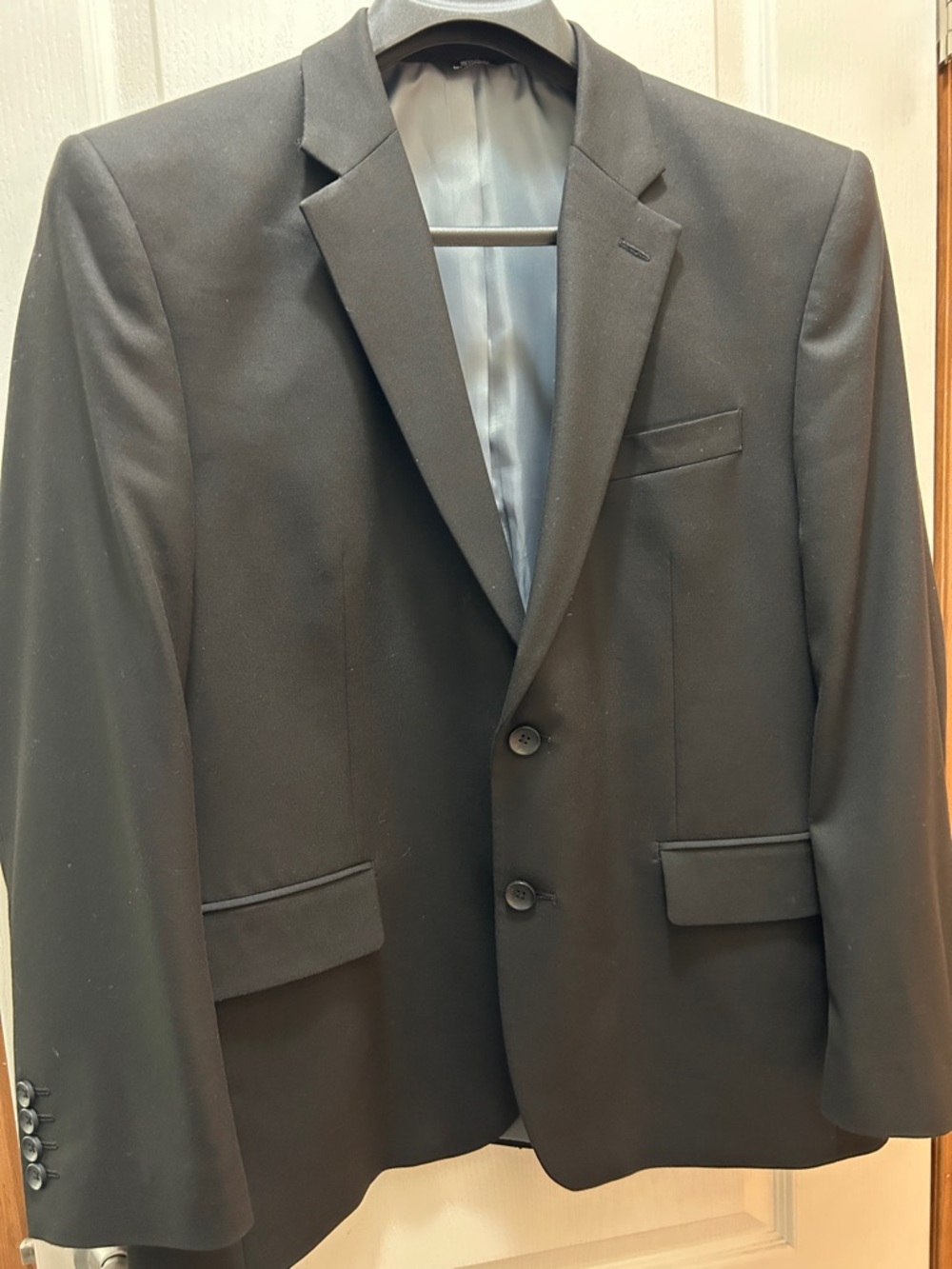 Haggar Very Black Men's Two-Button Suit Blazer